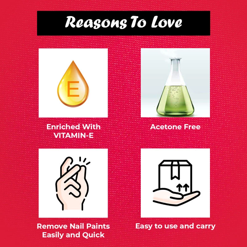 Insight Cosmetics Nail Polish Remover Wipes, Strawberry-3.webp